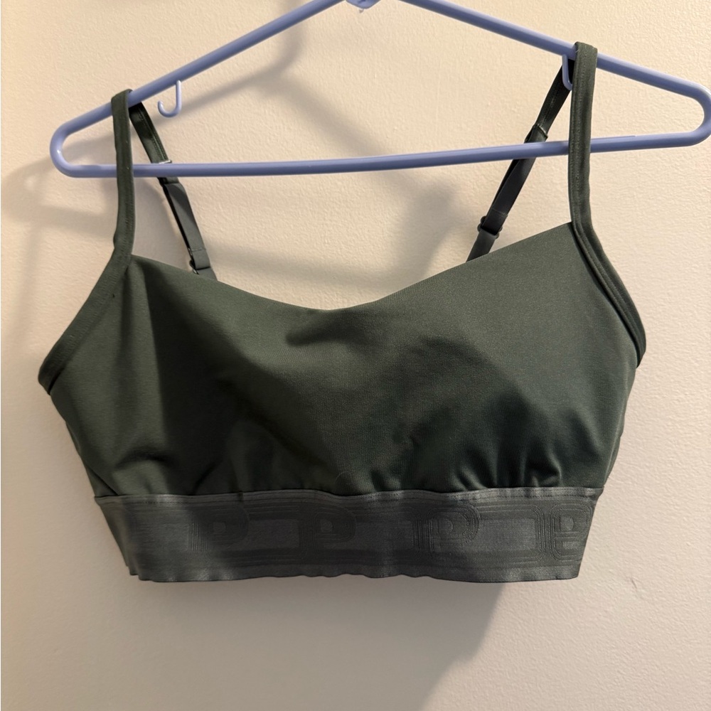 PINK Victoria's Secret Dark Green Sports Bra